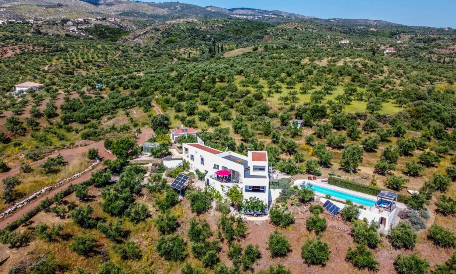 Off-Grid Villa with Pool & Olive Grove in Messinia