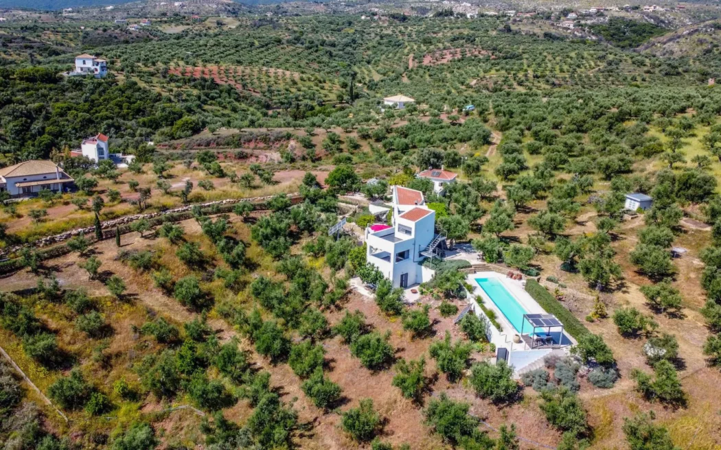 Off-Grid Villa with Pool & Olive Grove in Messinia