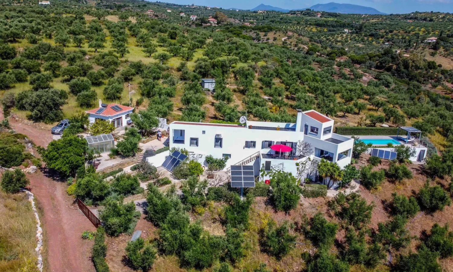 Off-Grid Villa with Pool & Olive Grove in Messinia