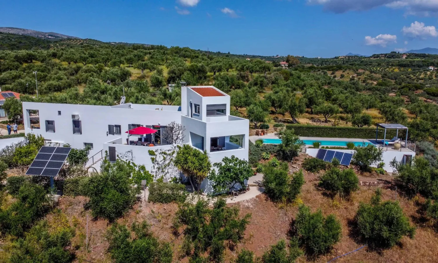 Off-Grid Villa with Pool & Olive Grove in Messinia
