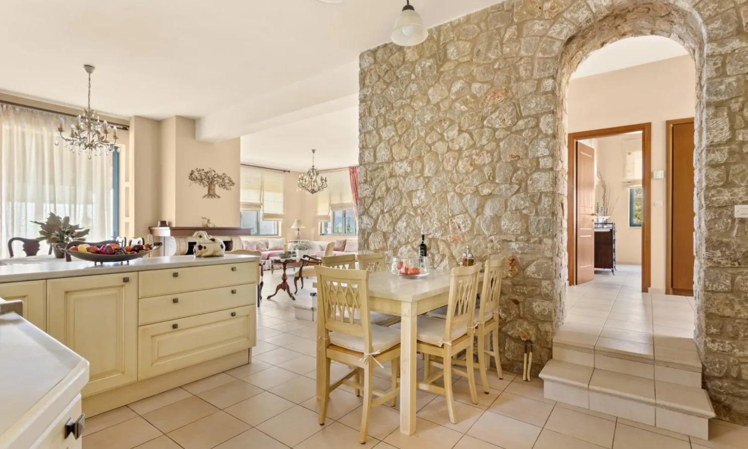 Stone Villa for Sale with Unobstructed Views near Stoupa
