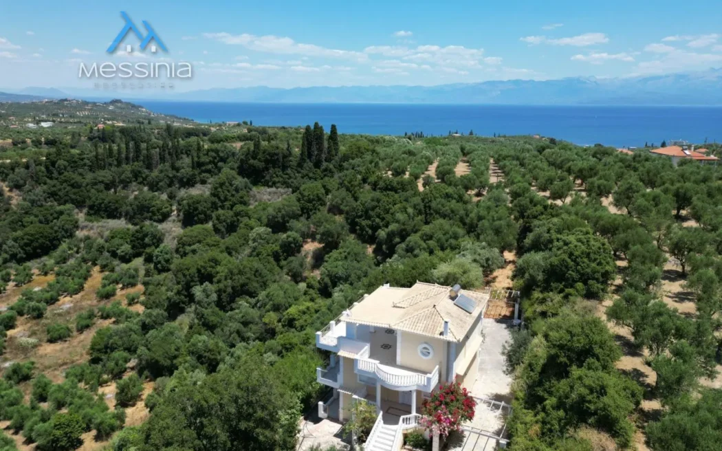 Villa with Guest Studio & Olive Grove in Koroni