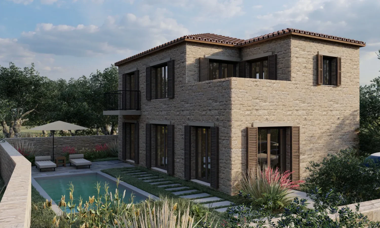 Detached Stone House in West Mani
