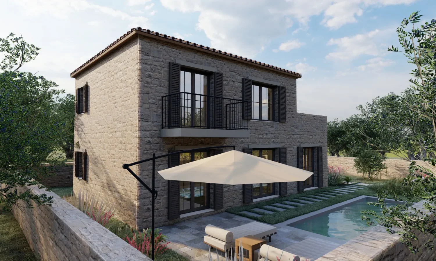 Detached Stone House in West Mani